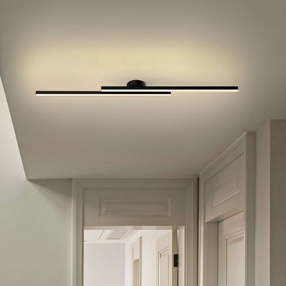 Sleek Linear LED Strip Flush Light