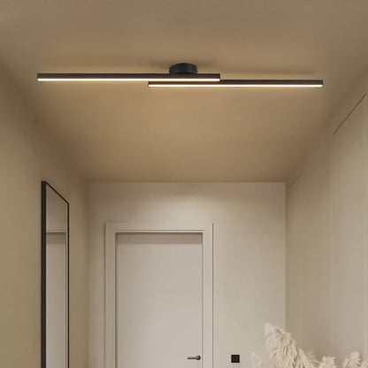 Sleek Linear LED Strip Flush Light