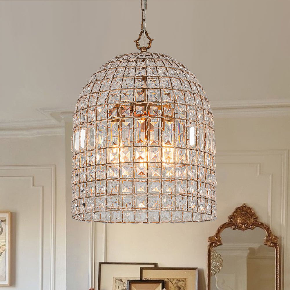 Crystal Cage Chandelier