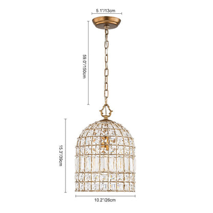 Crystal Cage Chandelier