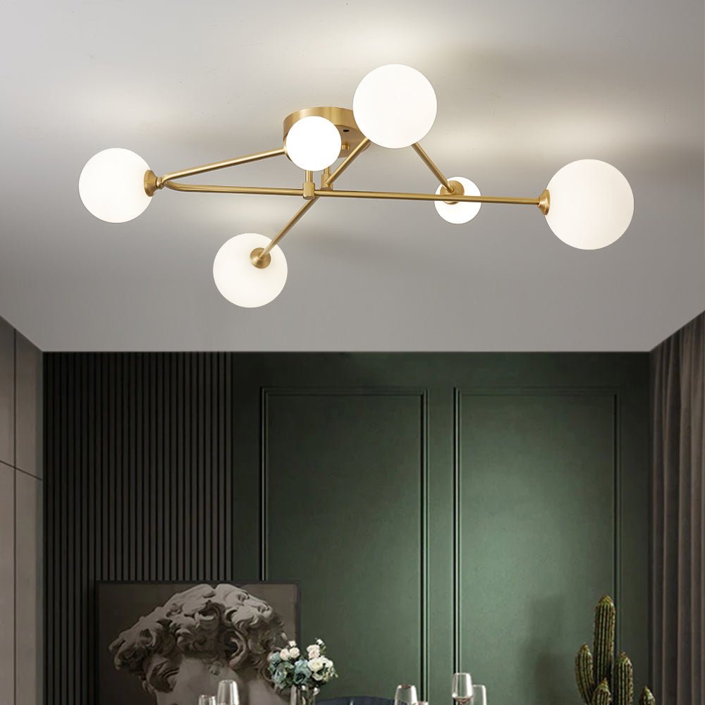 Frosted Bubble Sputnik Chandelier