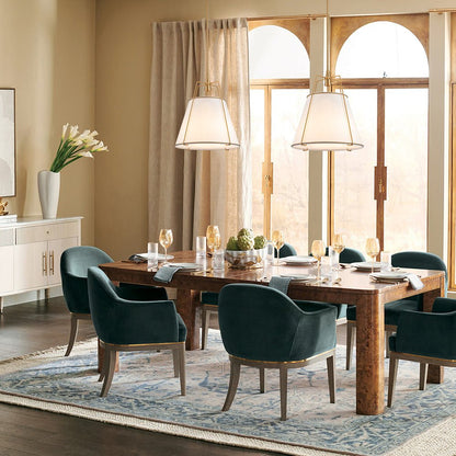 Fabric Conical Drum Pendant Light