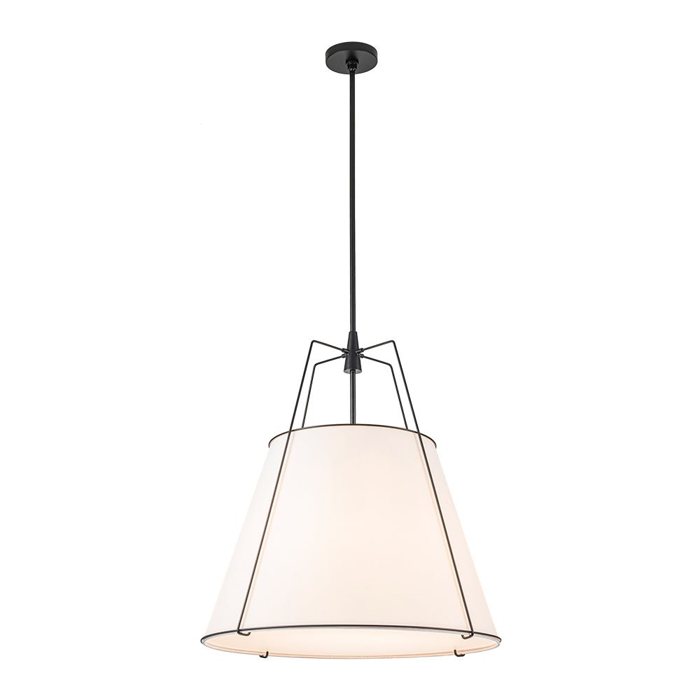 Fabric Conical Drum Pendant Light