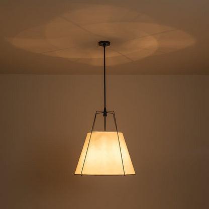 Fabric Conical Drum Pendant Light