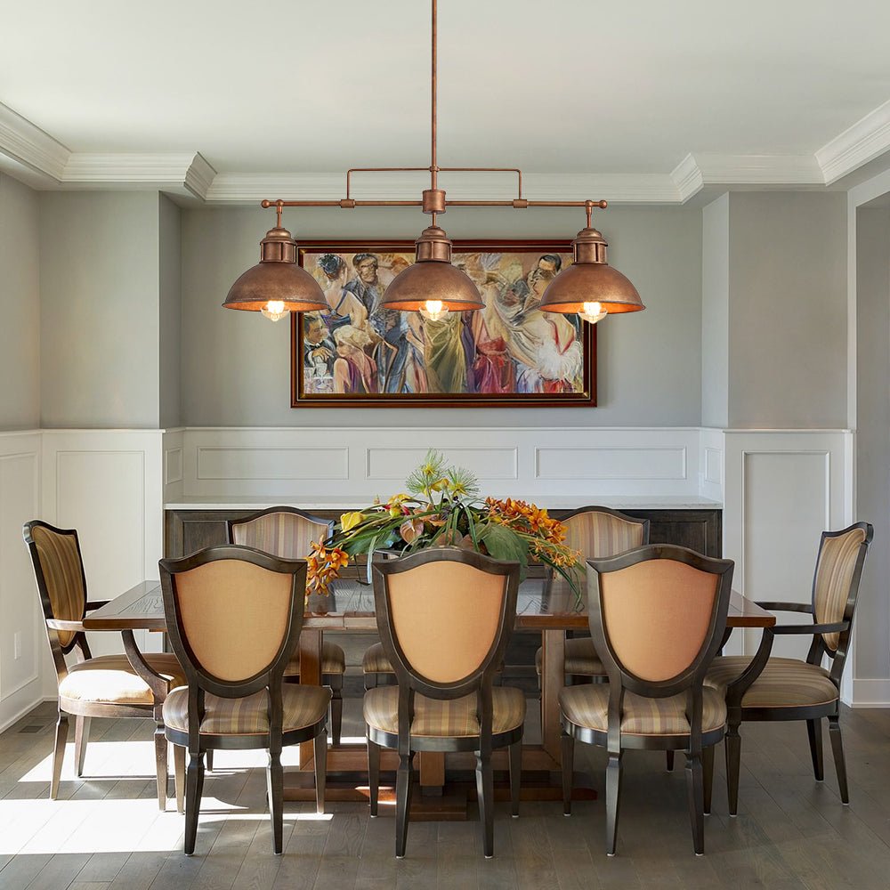 Farmhouse Pot-Lid Island Pendant