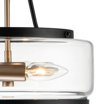 Modern Drum Glass Ceiling Light