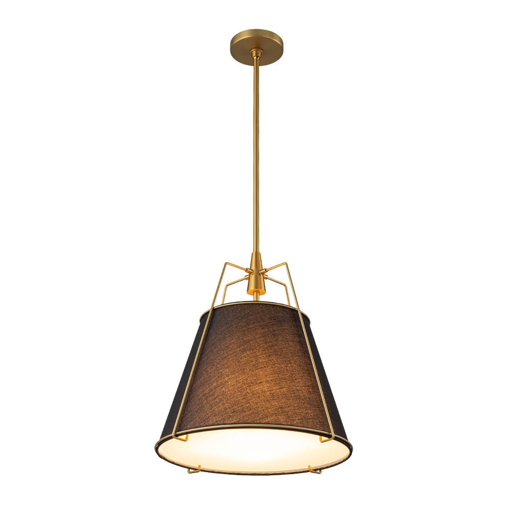 Fabric Conical Drum Pendant Light
