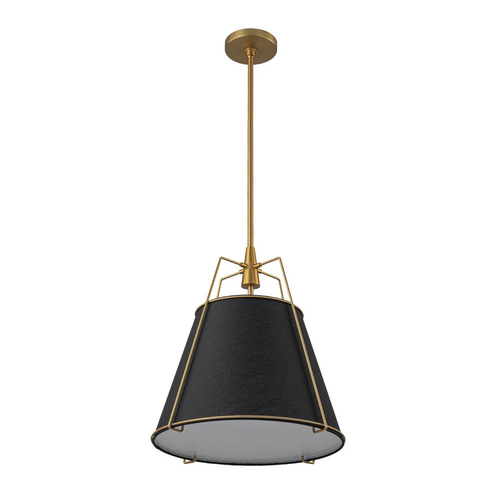 Fabric Conical Drum Pendant Light