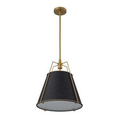 Fabric Conical Drum Pendant Light