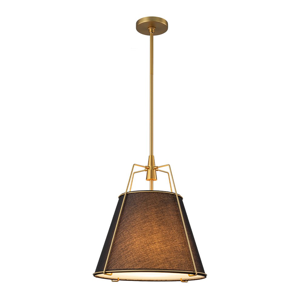 Fabric Conical Drum Pendant Light
