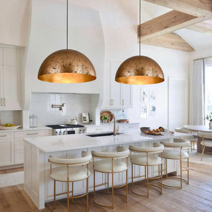 Metal Dome Pendant Light