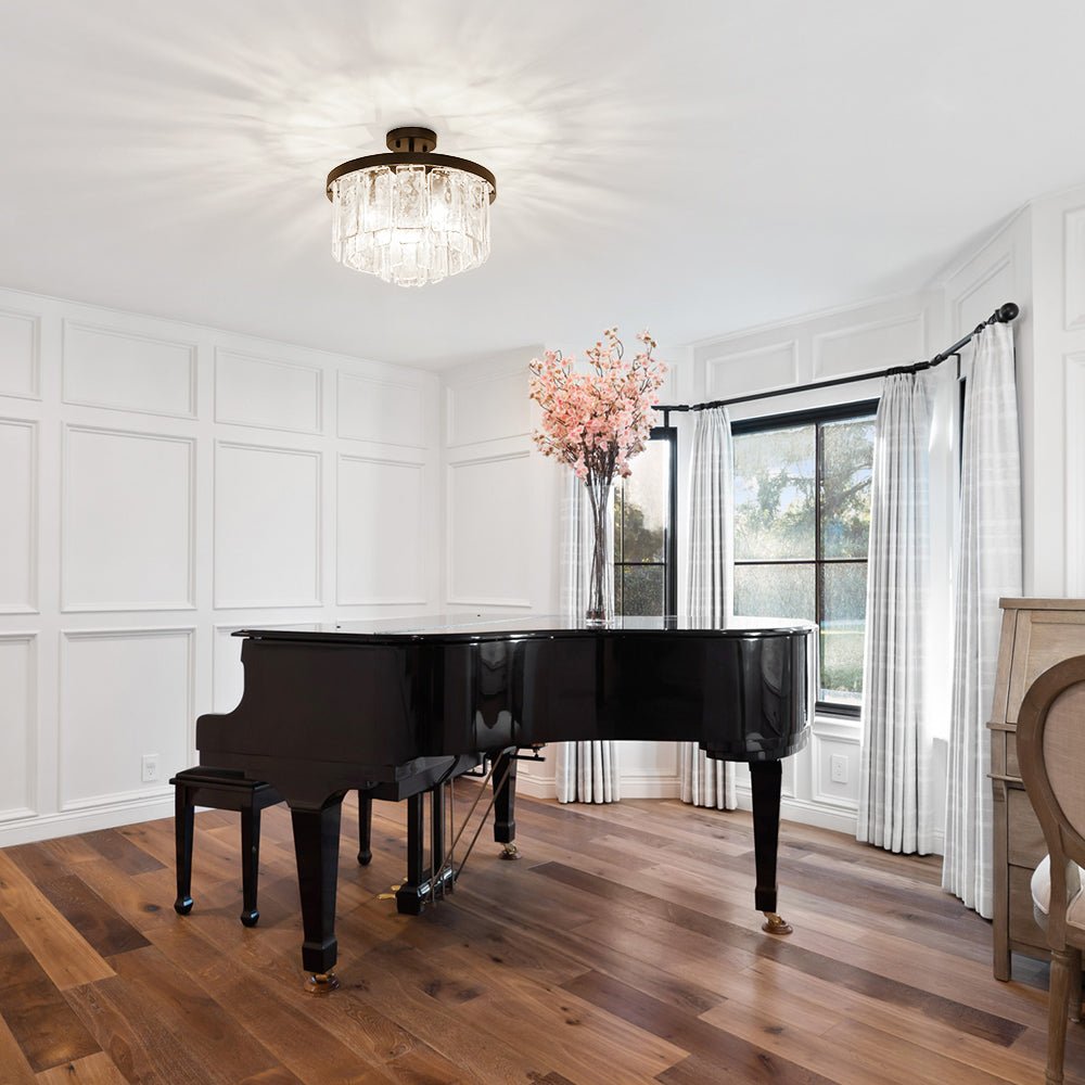 Tiered Water Glass Chandelier