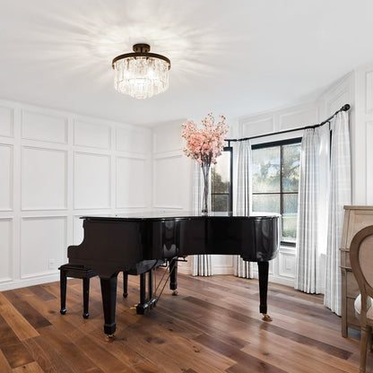 Tiered Water Glass Chandelier