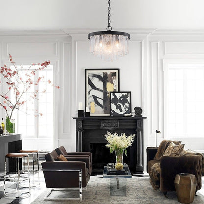 Tiered Water Glass Chandelier