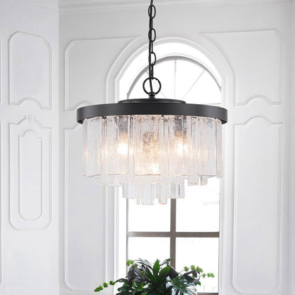 Tiered Water Glass Chandelier