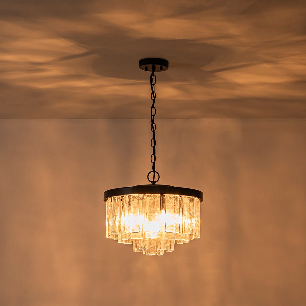 Tiered Water Glass Chandelier