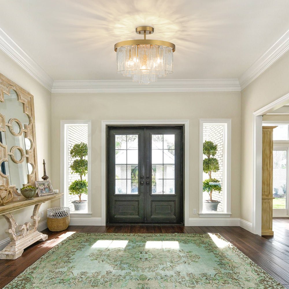 Tiered Water Glass Chandelier