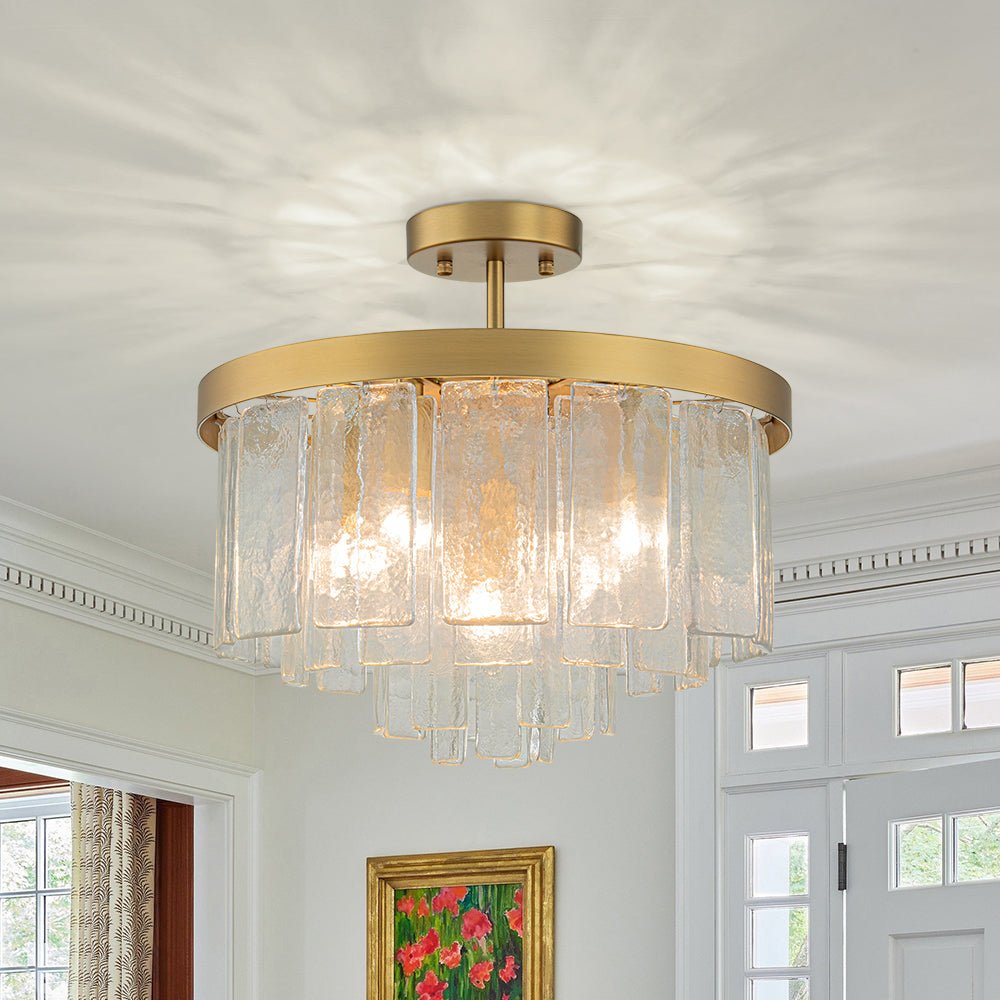 Tiered Water Glass Chandelier
