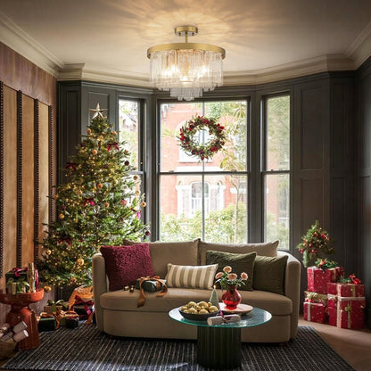 Tiered Water Glass Chandelier