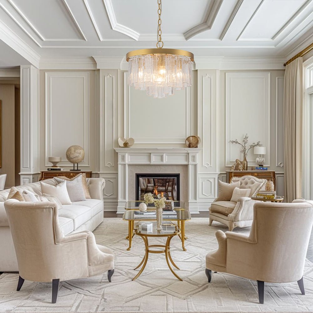 Tiered Water Glass Chandelier