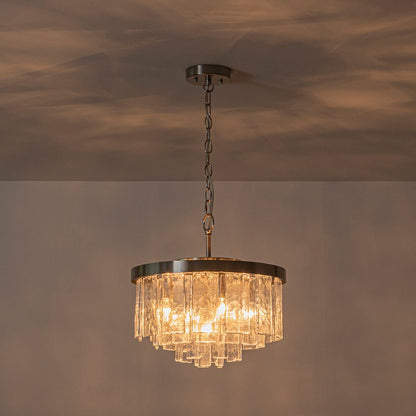 Tiered Water Glass Chandelier