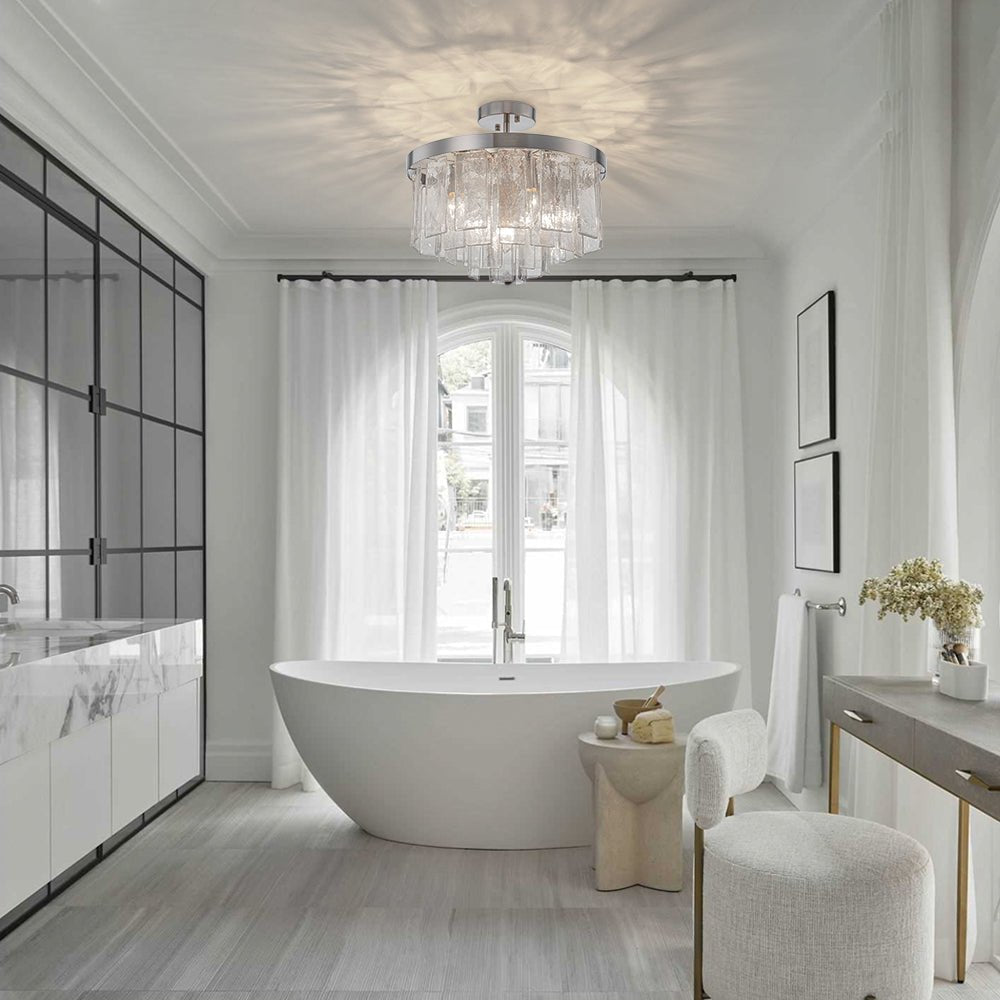 Tiered Water Glass Chandelier