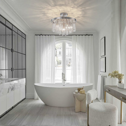 Tiered Water Glass Chandelier