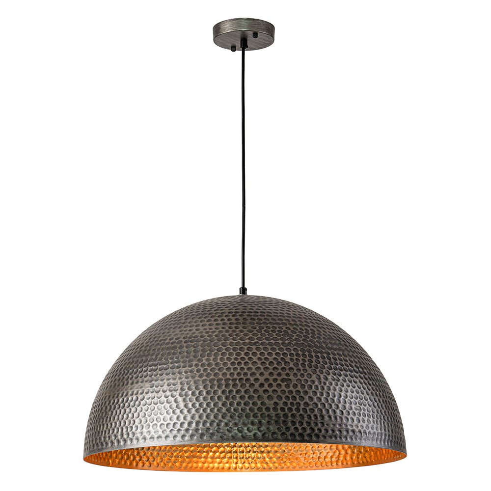 Vintage Hammered Dome Pendant Light