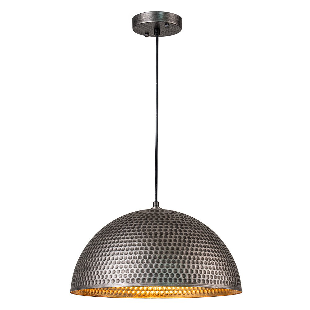 Vintage Hammered Dome Pendant Light