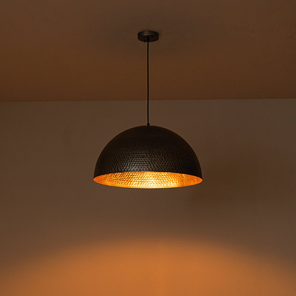 Vintage Hammered Dome Pendant Light