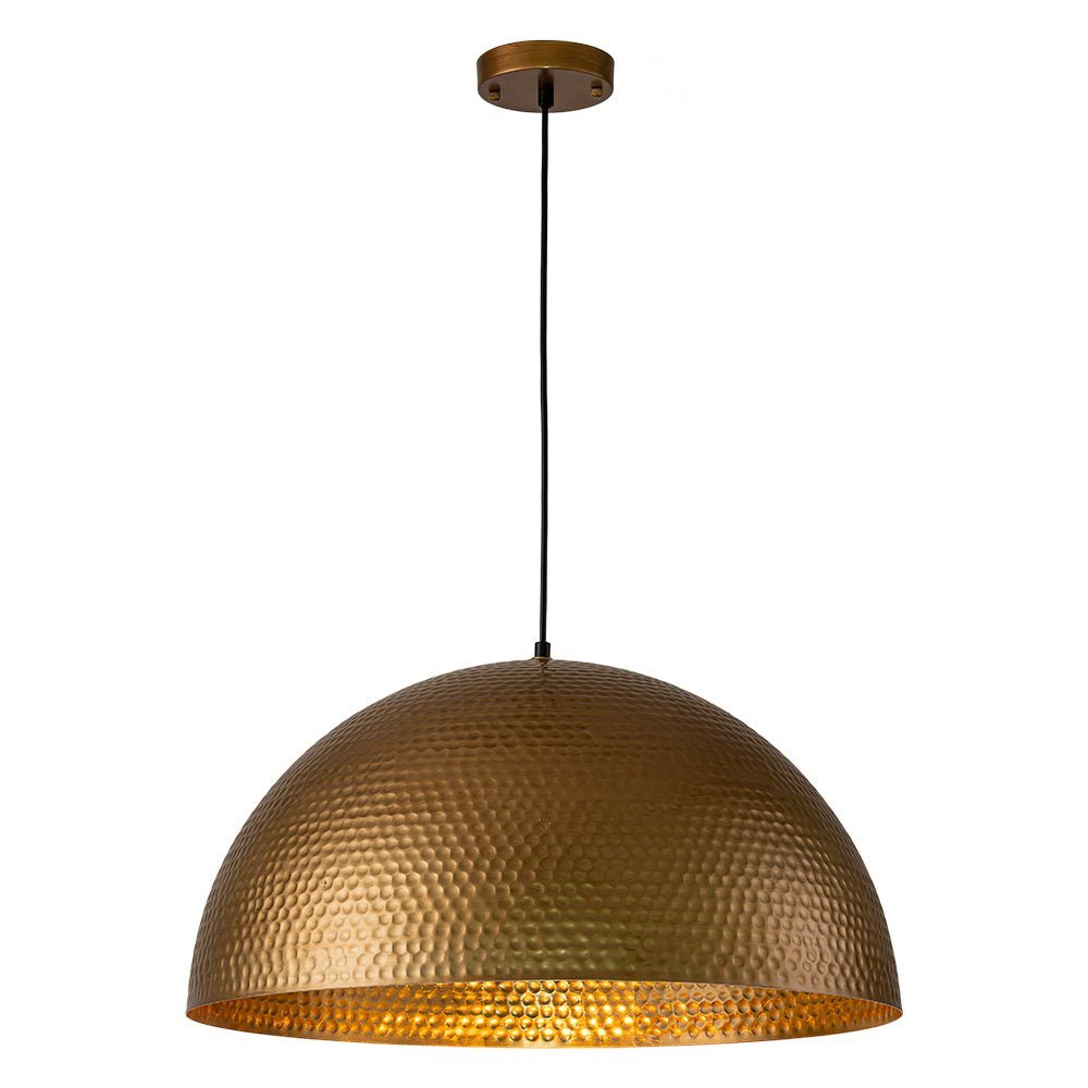 Vintage Hammered Dome Pendant Light