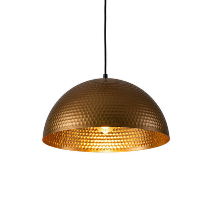 Vintage Hammered Dome Pendant Light