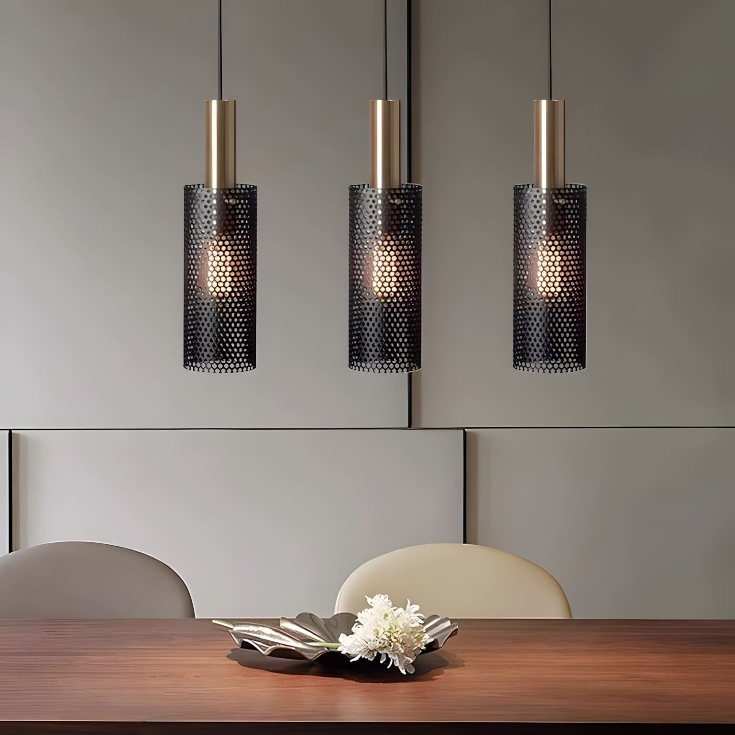 Mesh Cylinder Pendant Light