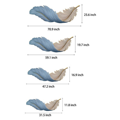 Feather Glow LED Wall Art Light