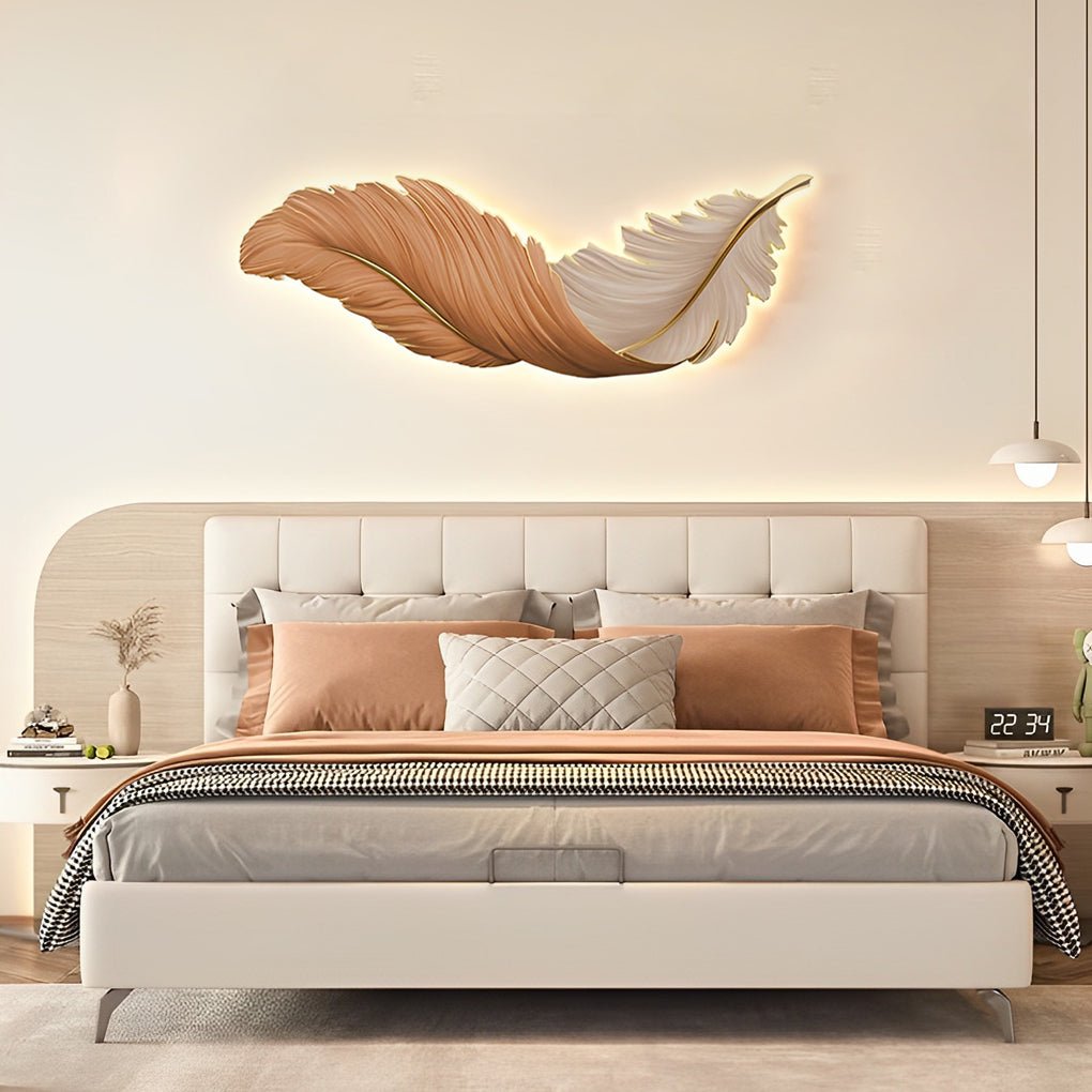 Feather Glow LED Wall Art Light