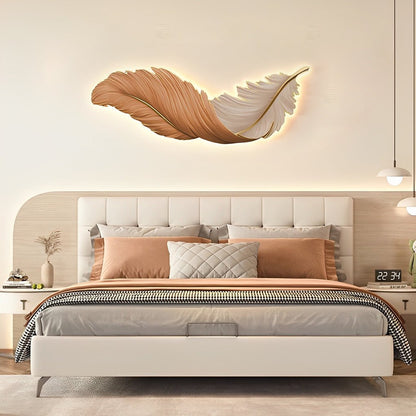 Feather Glow LED Wall Art Light