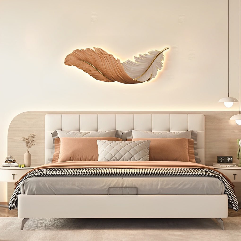 Feather Glow LED Wall Art Light
