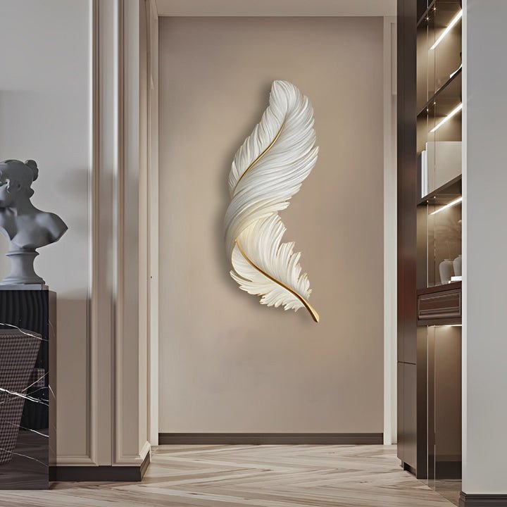 Feather Glow LED Wall Art Light