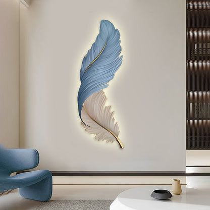 Feather Glow LED Wall Art Light