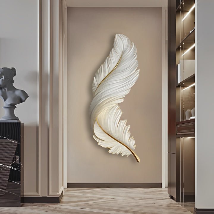 Feather Glow LED Wall Art Light