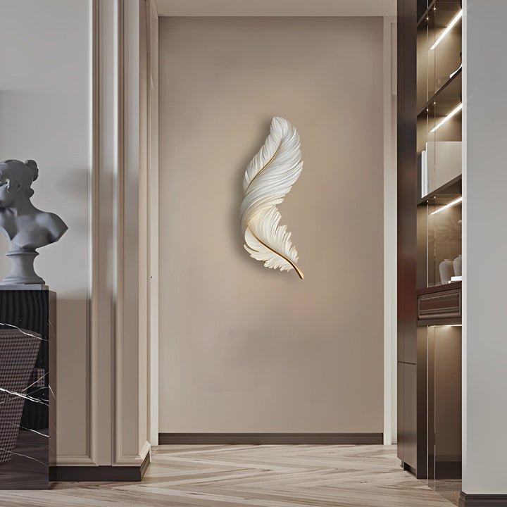 Feather Glow LED Wall Art Light