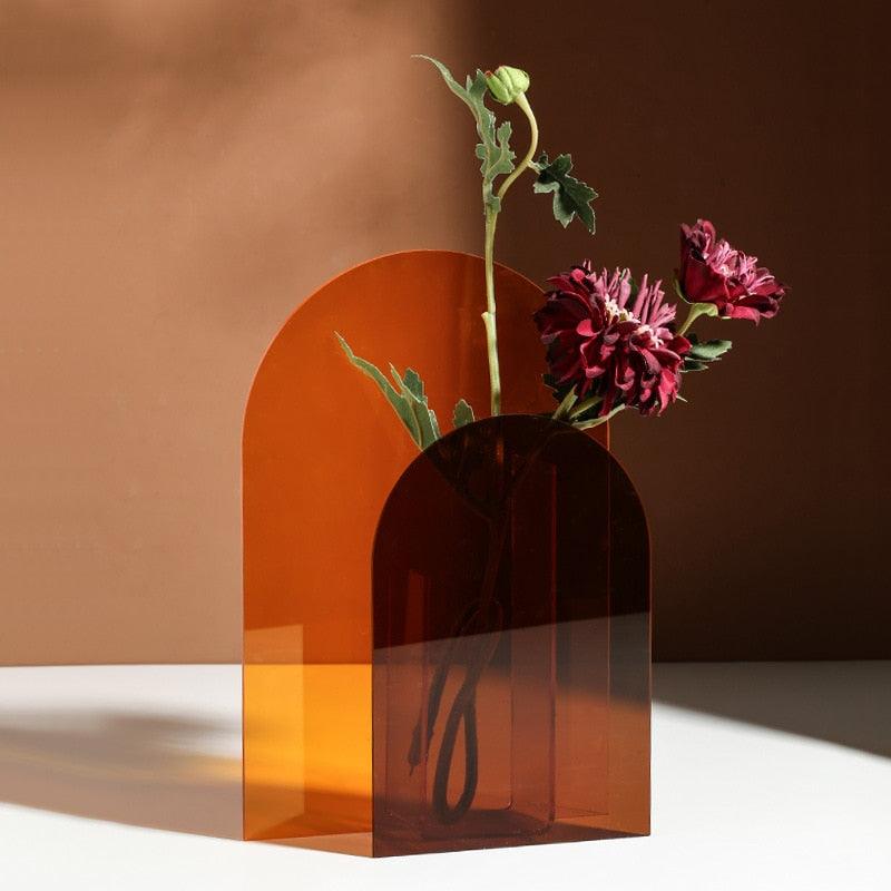 Acrylic Sunset Vase