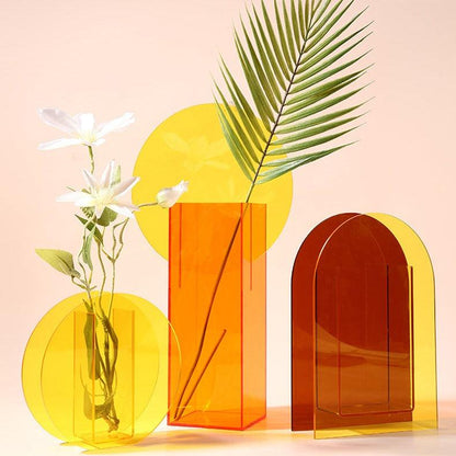 Acrylic Sunset Vase