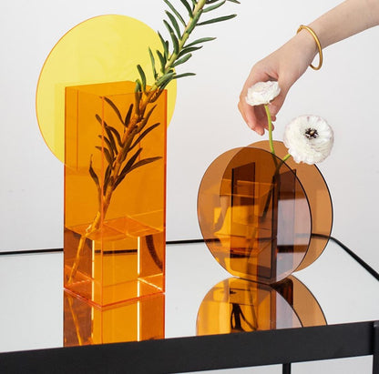 Acrylic Sunset Vase