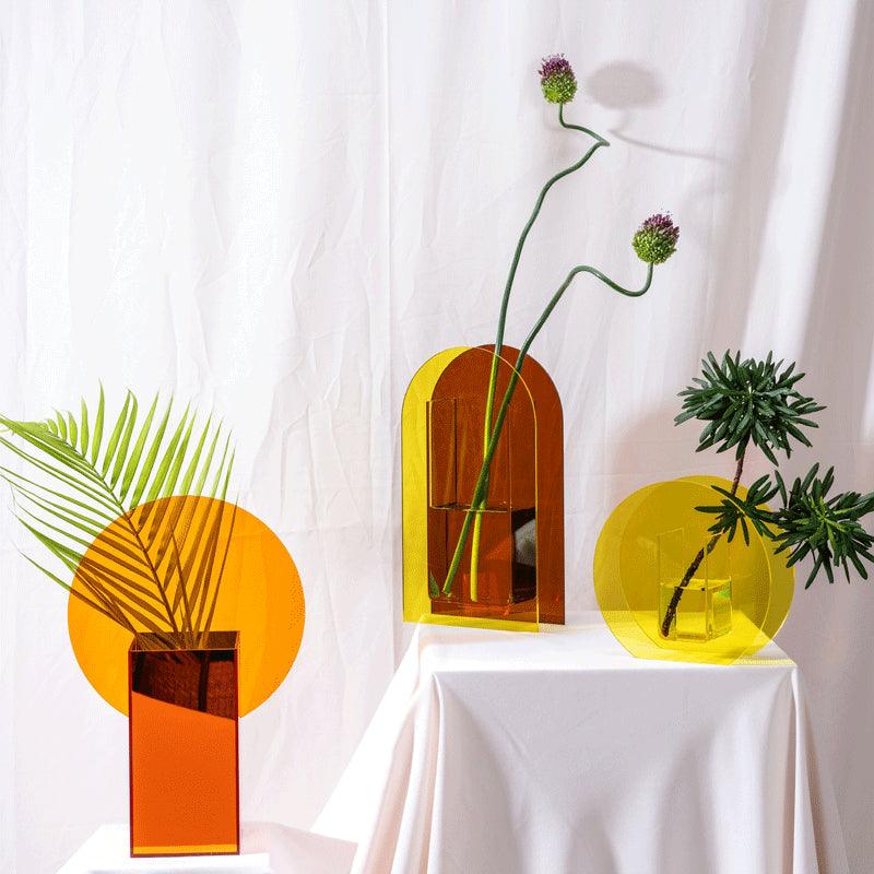Acrylic Sunset Vase