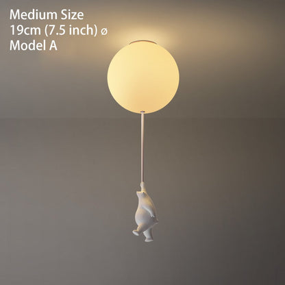 Flying Bear Ceiling Light