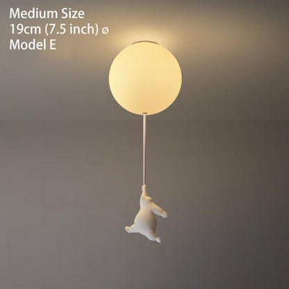 Flying Bear Ceiling Light