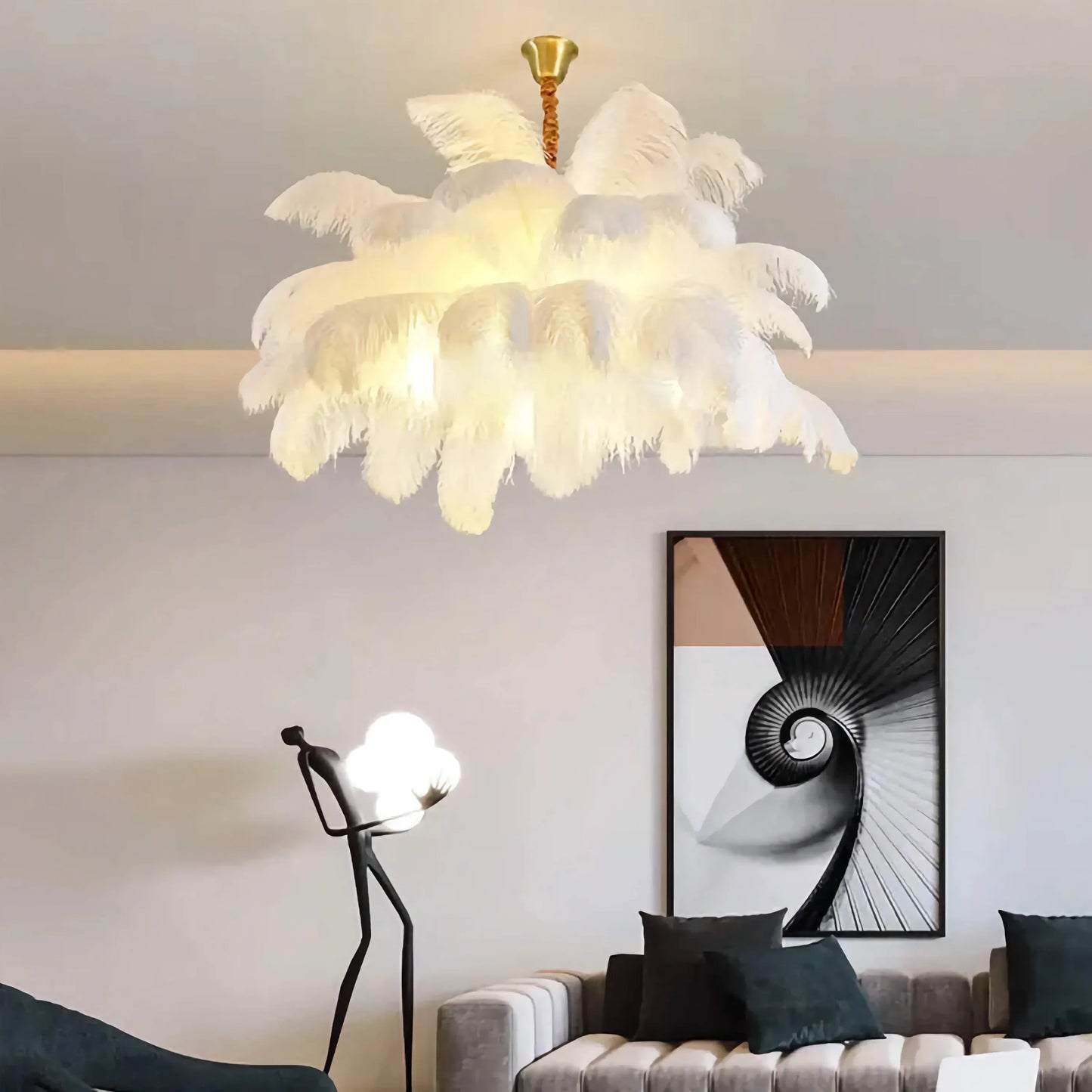 Plume Royale Feather Chandelier