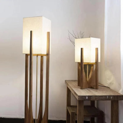 Kairo Wood Frame Floor Lamp