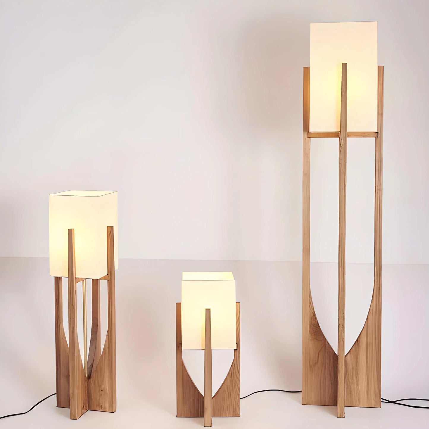 Kairo Wood Frame Floor Lamp